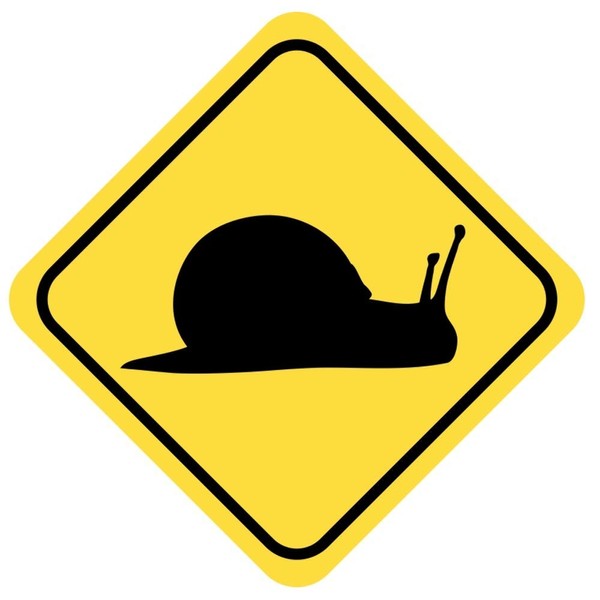 Samunshi® Snail Warning Sign Warning Triangle Sticker Caution Animal 8