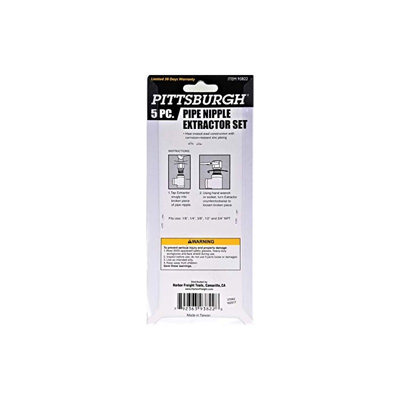 5 Pc Pipe Nipple Extractor Set