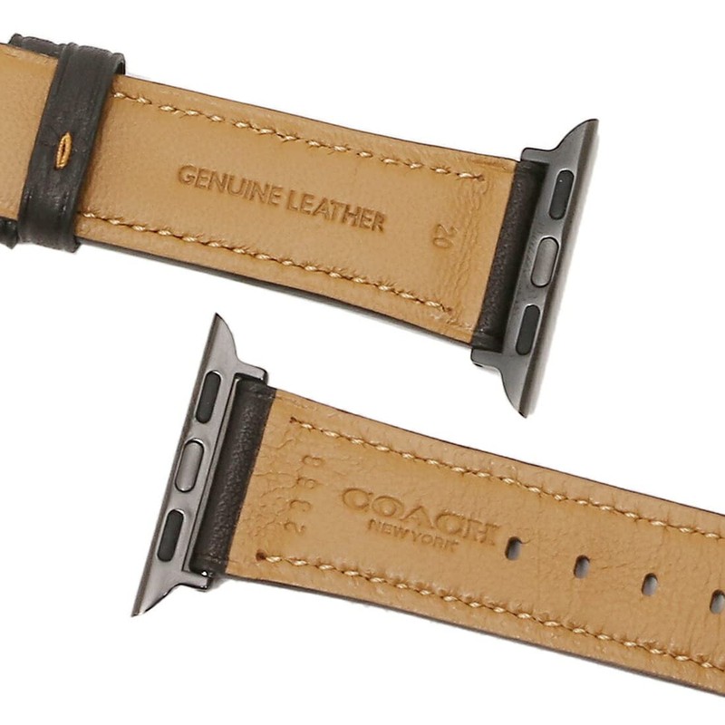 Coach 14700165 Men's Watch Strap, Replacement Band, Black, Compatible with