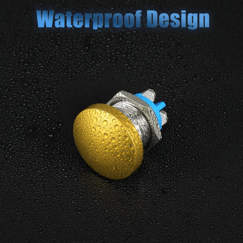 QUARKZMAN Momentary Push Button Switch 16 mm Push Button Metal