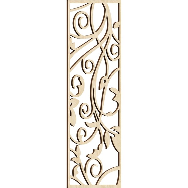 13 3/8"W x 34 3/8"H x 1/4"T Oxford Decorative Fretwork