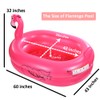 Kiddie Pool, Inflatable Pool, Flamingo Swimming Pool with Inflatable Soft