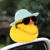 Wonuu Rubber Duck Car Ornaments Duck Car Dashboard Decorations with