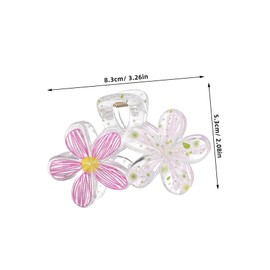 Gatuida 6 Pcs Flower Hair Claw Clips Creative Floral Design for Women and Secure Grip Hair Lifting Clips Stylish Accessories for Parties and Daily Wear