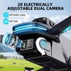 Foldable 4K Drone for Beginners with Dual Adjustable Cameras, Brushless
