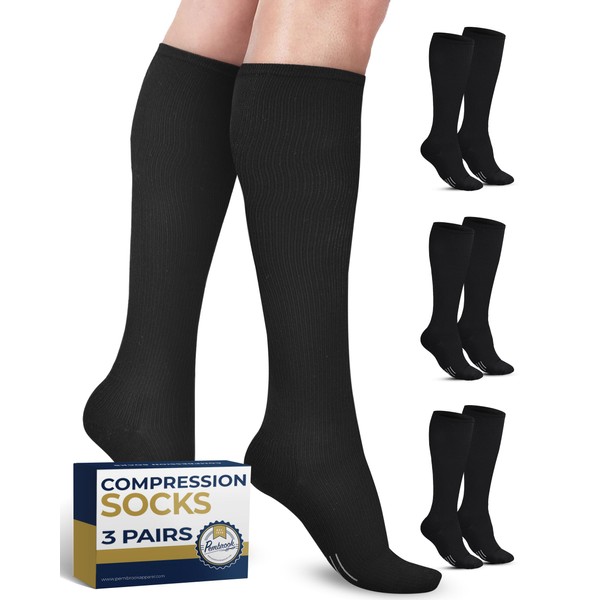 Pembrook Light Compression Socks for Women & Men - 3