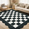 GarveeHome 5x7 Scalloped Rug for Living Room Washable Bedroom Area