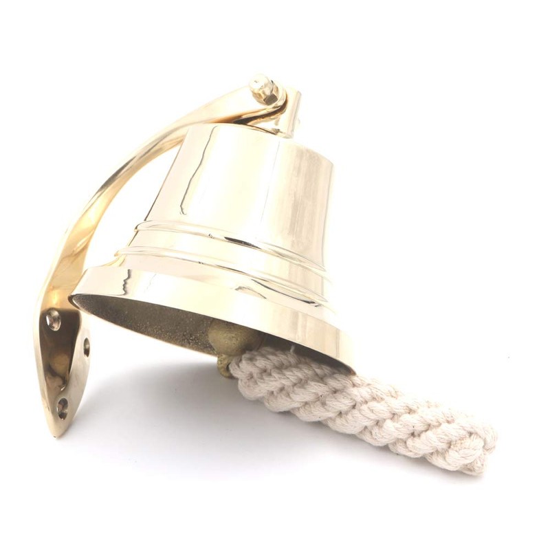 THDC Soporte de pared de latón macizo, campana de reloj