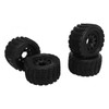 4 Pcs 1/10 RC Snow Tires Set with Wheels Strong