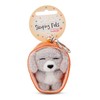 NICI Keyring Sleeping Pets Dog Poodle Grey