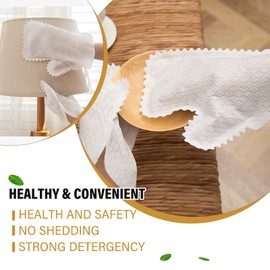 KKONHII 40Pcs Dishwashing Gloves Non- Woven Shoes Cleaning Towels Shoe Dust soft Cloth Cleaning Gloves for Cleaning Shoe Bag Glasses Car Electronic Device White