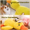 Mellow Dog Calming Duck, Calming Duck Dog Toy Bright Yellow,