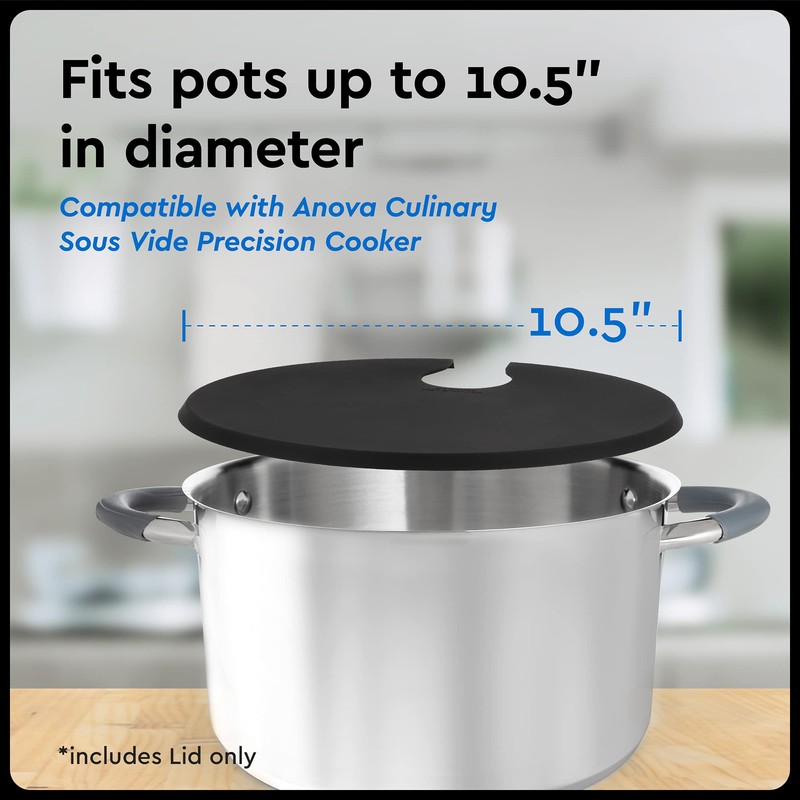 IMPRESA Sous Vide Silicone Lid for Precision Cooking Compatible with