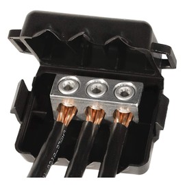 King Innovation 98105 Dryconn Waterproof Direct Bury Power Wire Connector, Prefilled with Non-Toxic SmartGel, Black, Min. #14/Max. #4, Direct Bury Applications up to 600V (3-Pack)