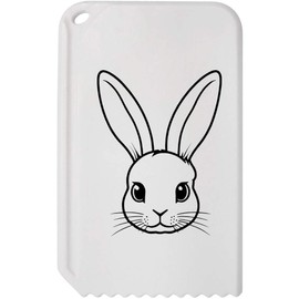 Azeeda 'Rabbit Face' Plastic Ice Scraper (IC00039479)