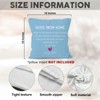 MONALET Blue Hugs from Home Dorm Throw Pillow Covers 18x18,