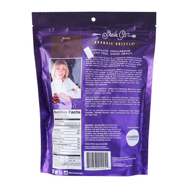 Sheila G's, Brownie Brittle Dark Chocolate, 5 oz