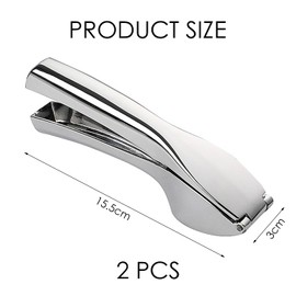 2 Pieces Garlic Press, Stainless Steel Press, Hand Press, Kitchen Tools, Simple Press