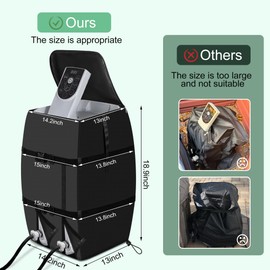 ZerUprin Hot Tub Spa Heater Pump Cover - Waterproof Anti-UV Hot Tub Insulated Pump Cover with Zipper and Adjustable Drawstring for Most Outside Inflatable Bathtub Pools Pump