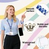 2 Set Stretchy Scrunchie Lanyard Teacher Lanyard Scrunchie Keychain Wristlet