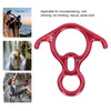 Descender Gear Aluminium Alloy 40KN Pulling Force Ox Horn Shaped