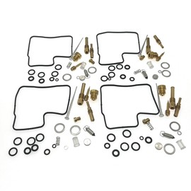 4-Pack Carburetor Rebuild Kits Carb Repair Kit Replacement for Honda Interceptor 700 VF700F Interceptor 750 VFR750F Magna 700 VF700C Sabre 700 VF700S V45 Magna VF750C V45 Sabre VF750S
