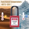 Flylin 10 Sets Safety Lockout Padlock, 38mm Red Lockout with