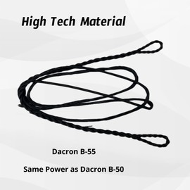 DEERACE Flemish Fast Flight Traditional Recurve Longbow Bow String, AMO 44-68in 16,18 Strands Bowstring Replacement Archery Equipment Accessories (AMO 68” (Actual Length 64”), 16 Strands)