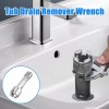 Unbranded Tub Drain Remover Wrench Tool Dual Ended Install &