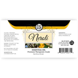Oil of Youth Neroli Essential Oil - Therapeutic Grade for Aromatherapy, Diffuser, Massage, Perfume, Relaxation - Dropper - 4 fl oz