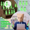 Simgoing 50 Pcs Alien Party Favor, Glow Alien Keychains Bulk,