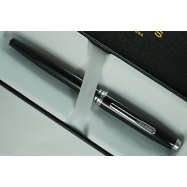Cross Rich black lacquer with polished chrome appointments Coventry Refillable medium Point Rollerball Pen Signature center Bandaa