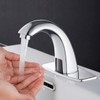 Electronic Bathroom Faucet Automatic Sensor Touchless Bathroom Sink Faucet Chrome,