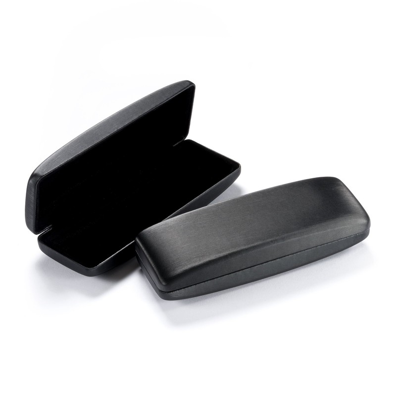 FEFI Hardcase Glasses Case in Silk Look Size M, Green