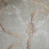 Taupe Peach Cream Floral Damask Faux Plaster Wave Lines Textured