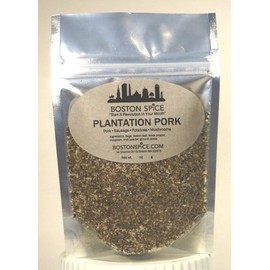 Boston Spice Plantation Pork Handmade Gourmet Seasoning Blend For Making Your Own Pork Breakfast Dinner Sausages Patties Links BBQ Barbecue Smoked Smoker Grilled Grilling Baked 1 Cup Spice 3.7oz/104g