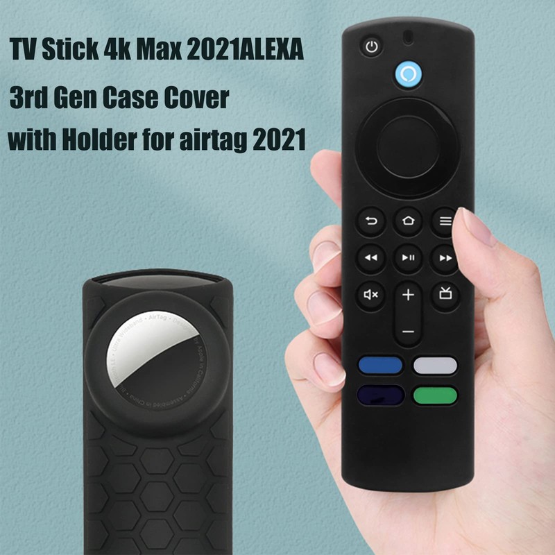 [2 Pack] TV Stick 3rd Gen Remote Cover with Airtag