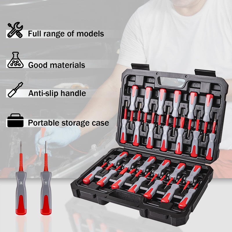 Gickbusus 26 PCS Terminal Removal Tool Kit, for Replace The