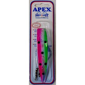Hot Spot A5-409UR Apex Trolling Lure, 4.5"", 4/0 Siwash Hook, Multi, one Size