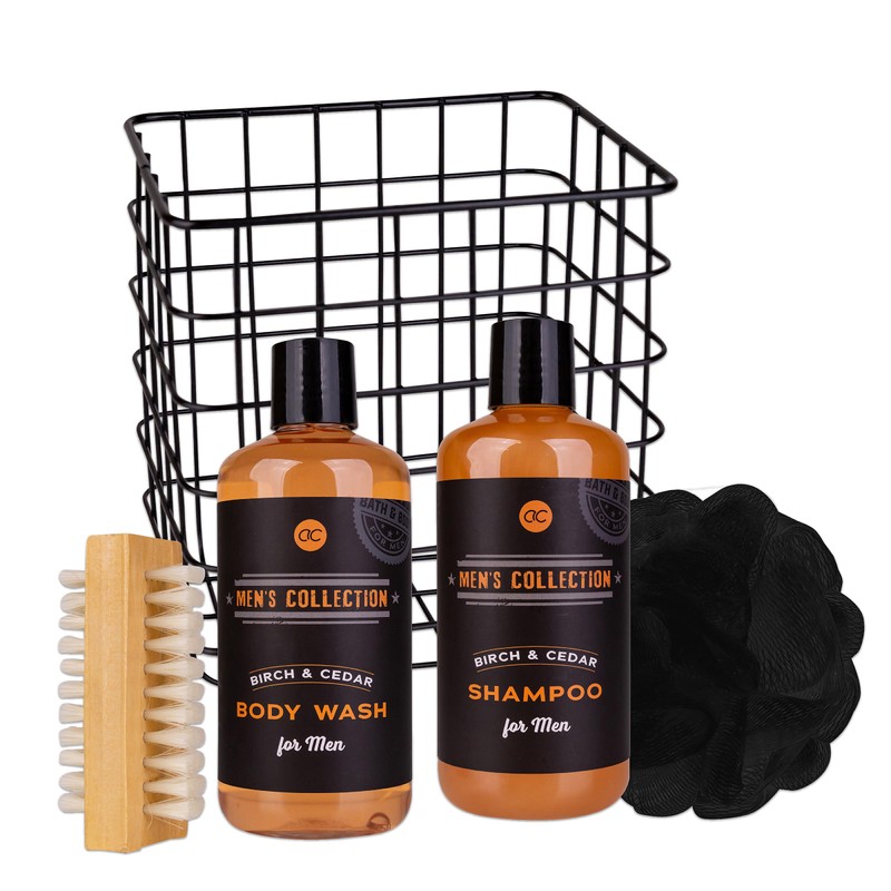 Accentra Men's Collection Gift Set in Wire Basket, Includes 300
