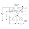 8020, 45-4545, 45 Series 45mm x 45mm 45x45 T-Slotted Aluminum