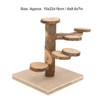 Wooden Hamster Platform Toy Hamster Playground Stand Rotating Ladder for