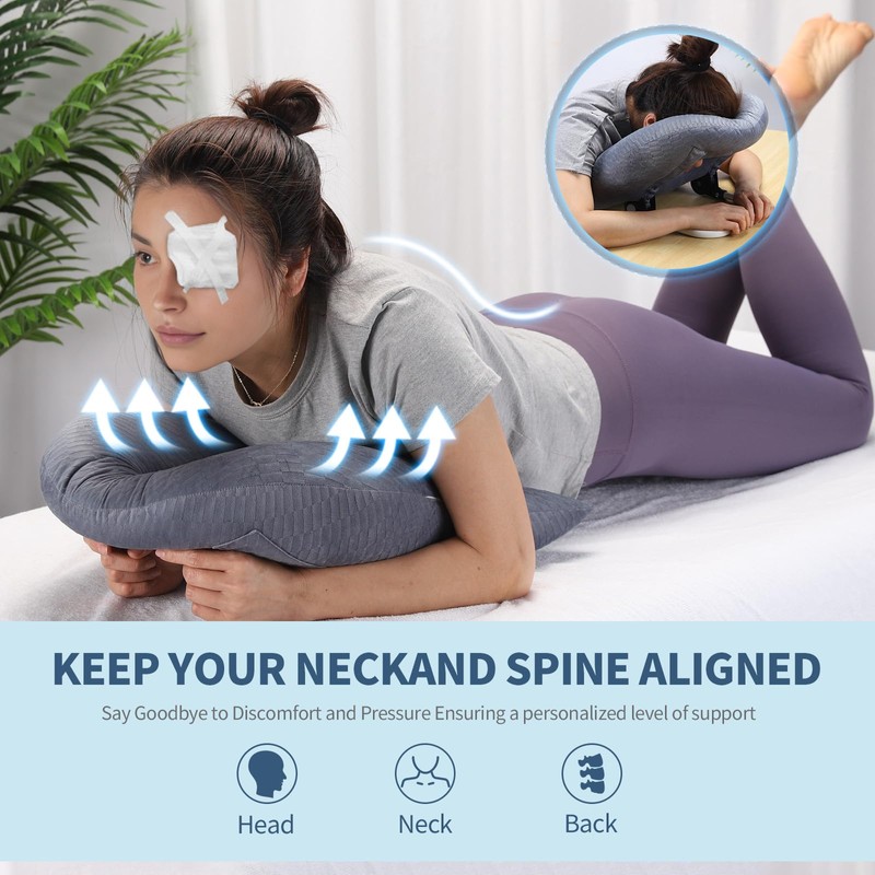 Beatvive Face Down Pillow for Sleeping, Prone Pillow for Vitrectomy