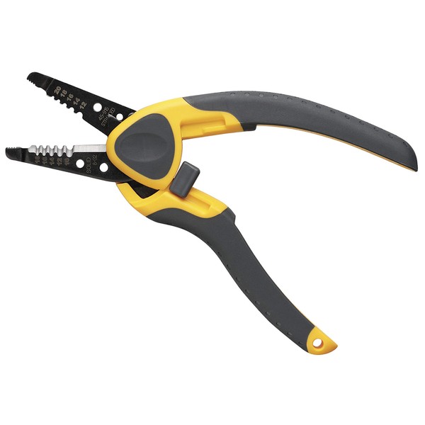 Ideal Electrical 45-915 Kinetic® Reflex™ T®-Stripper - 10-20 AWG, Wire Stripper with Thumb Rest, Plier Nose, Slide Lock, Textured Grips