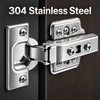 304 Stainless Steel Soft Close Cabinet Hinges – Hydraulic Concealed