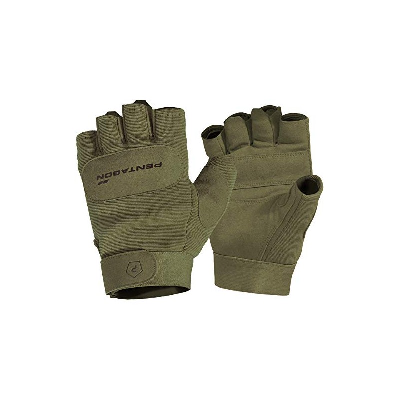 Pentagon Men's 1/2 Duty Mechanic Gloves Olive Large