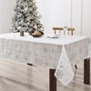 Elrene Home Fashions Wonderland Snowflake Metallic Foil Printed Fabric Holiday/Christmas