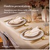 50-Pack Disposable Linen-Feel Blue Napkins, 12" x 17" Cloth-Like Paper
