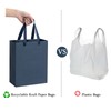 Sdootjewelry Navy Blue Gift Bags, Navy Gift Bag with Handles