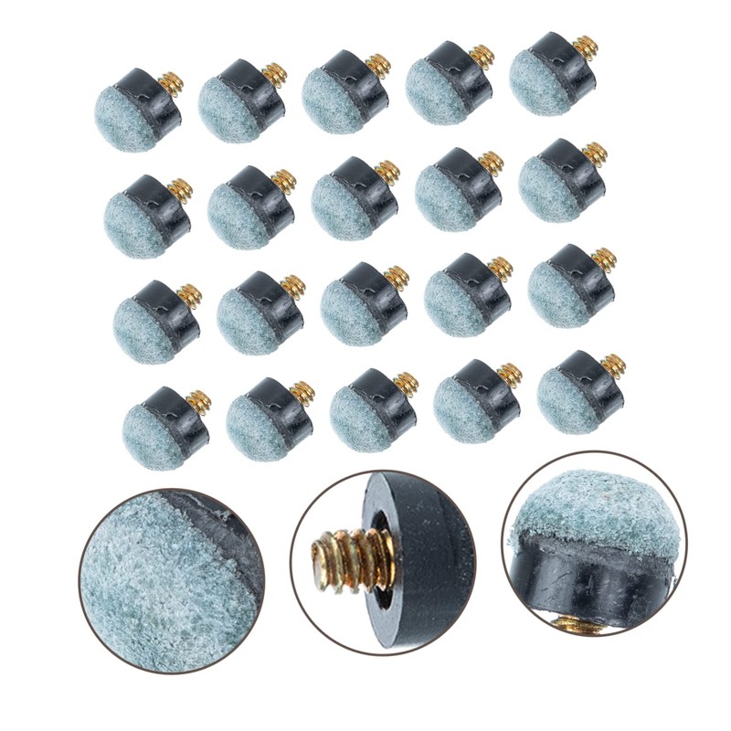 SUPVOX 100pcs Billiard Cue Tip Replacement Tips for Pool Cues